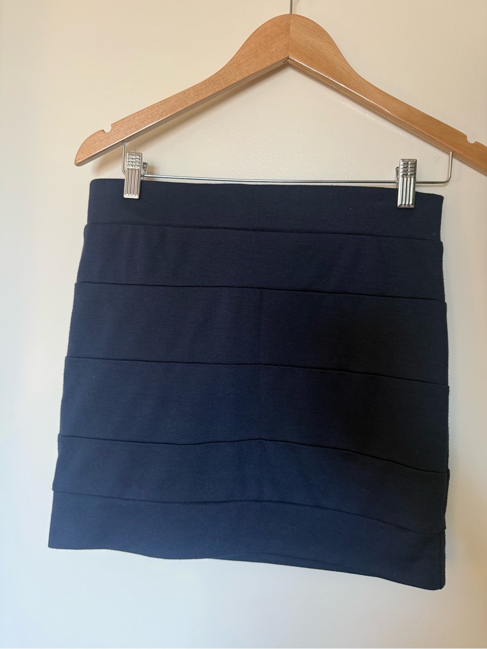 Classic Navy Bandage Mini Skirt - Women